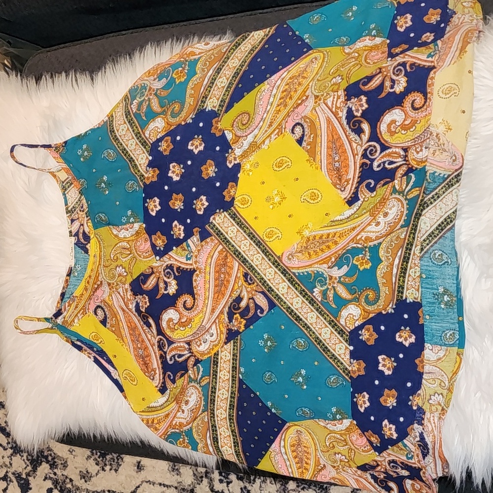 E Luna Paisley Sleeveless Top, Pre-loved